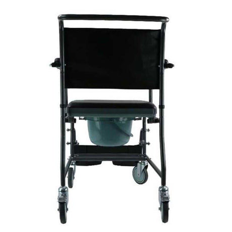 Silla de Ruedas con Inodoro y Brazos Abatibles de Prim