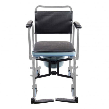 Silla de Ruedas con Inodoro PLEGABLE de Acero