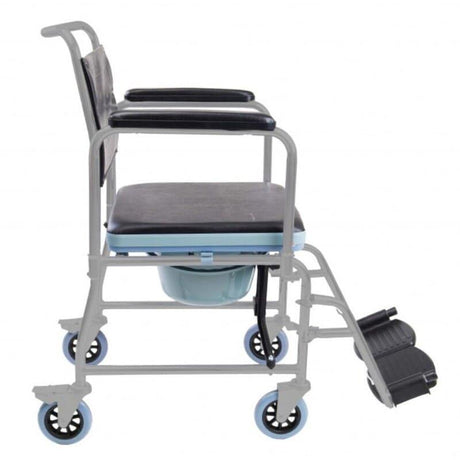 Silla de Ruedas con Inodoro PLEGABLE de Acero