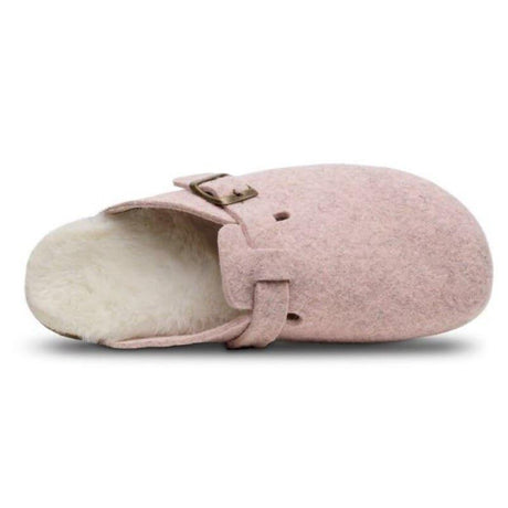 Zapatilla Zueco de Casa Cómoda Fieltro Feliz Caminar