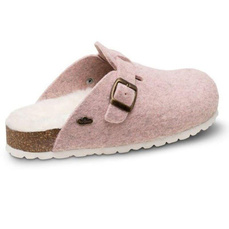 Zapatilla Zueco de Casa Cómoda Fieltro Feliz Caminar