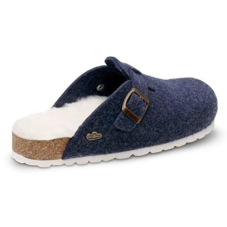 Zapatilla Zueco de Casa Cómoda Fieltro Feliz Caminar