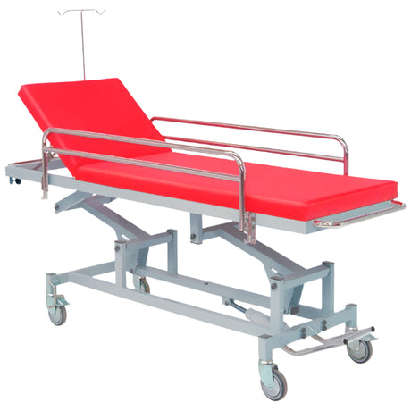 Carro - Camilla Hidráulica de URGENCIAS 190 x 60 cm con Barandillas Abatibles