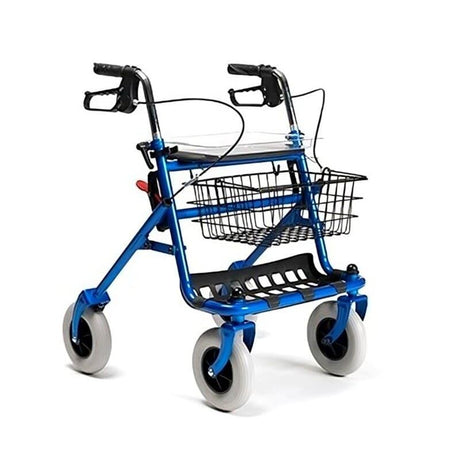 Rollator de acero plegable 4 ruedas