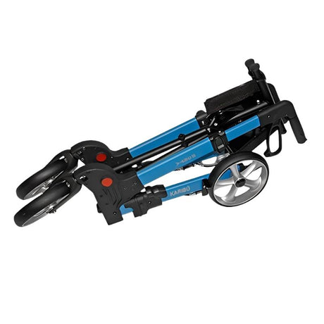 Andador Rollator Karibú PLEGABLE con Asiento y Freno de Bloqueo