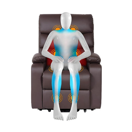 Sillón Masaje LEVANTA PERSONAS Reclinable 180º