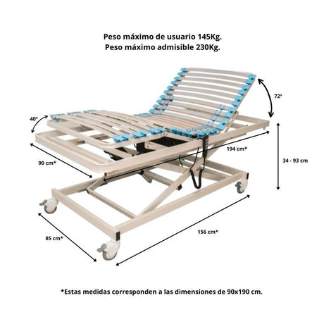 Cama Articulada con Carro Elevador Nueva APOLO