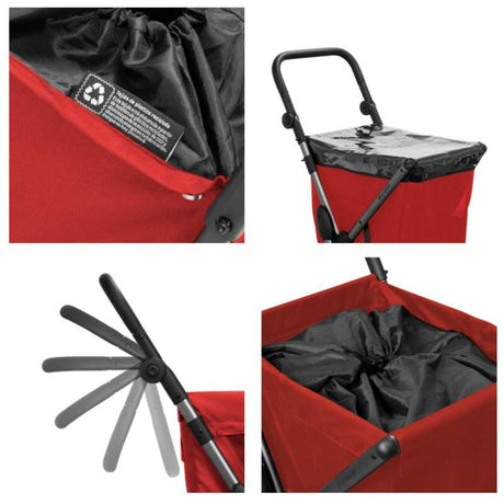 Carro de la Compra Playmarket IMPERMEABLE Hecho con Materiales Reciclados ECO