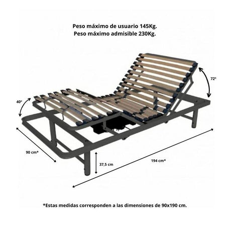 PACK Cama Articulada Eléctrica EZIS Completa
