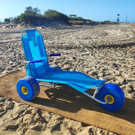 Silla de Ruedas para Playa con Reposapiés OCEANIC ENJOY