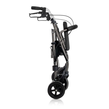 Andador Plegable de Ruedas Grandes con Cesta