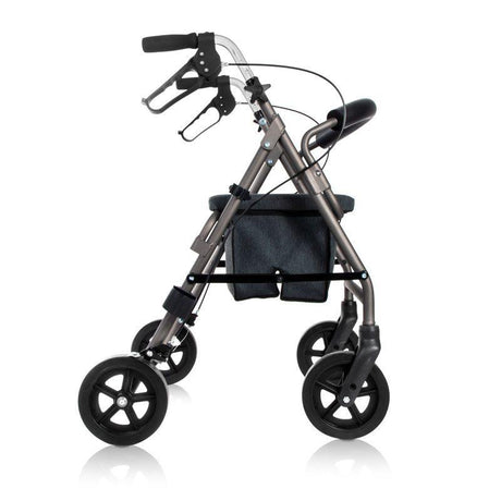 Andador Plegable de Ruedas Grandes con Cesta