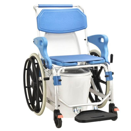 Silla de Ruedas para Baño Autopropulsable y Ligera con Inodoro ADAS