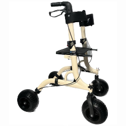 Andador con Asiento Plegable y TODOTERRENO 4 Ruedas