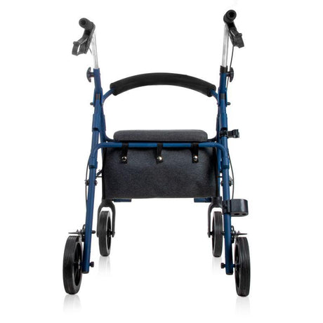 Andador Silla de Ruedas 2 en 1 con Reposapiés y Plegable