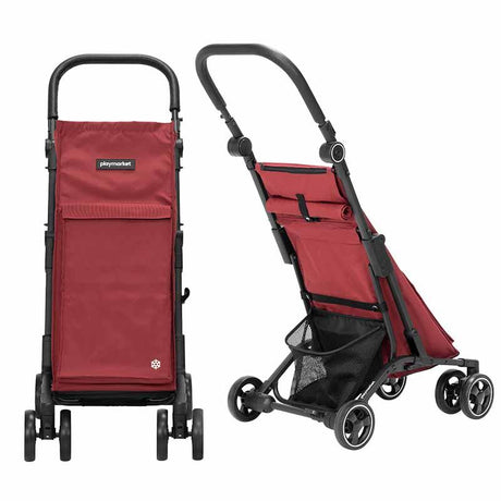 Carrito de Compra Plegable ULTRACOMPACTO con Tejido 100% Reciclado Playmarket
