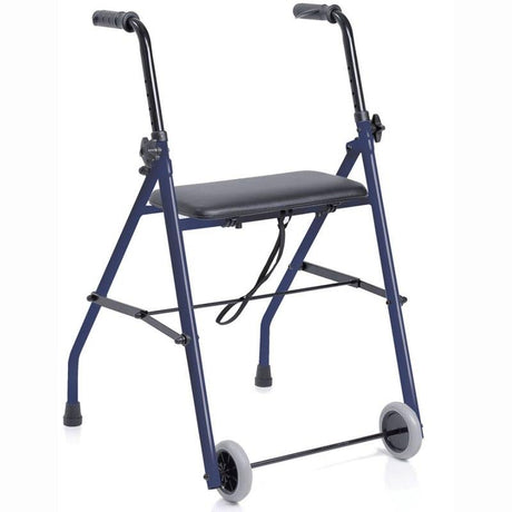 Andador 2 Ruedas con Asiento Plegable (Resistente 136 kg) Nettuno