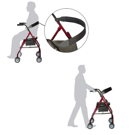 Andador para Mayores de Aluminio con Freno por Presión Roler