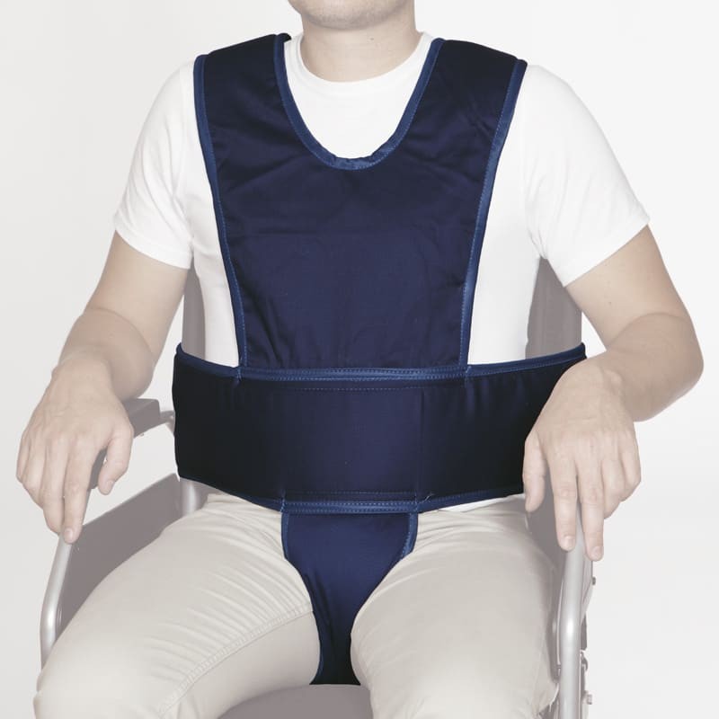 Chaleco Abdominal Acolchado con Tirantes y Soporte Perineal