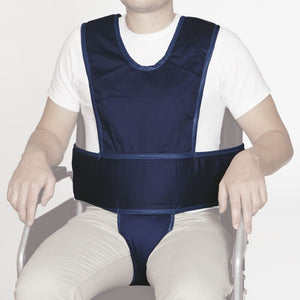 Chaleco Abdominal Acolchado con Tirantes y Soporte Perineal