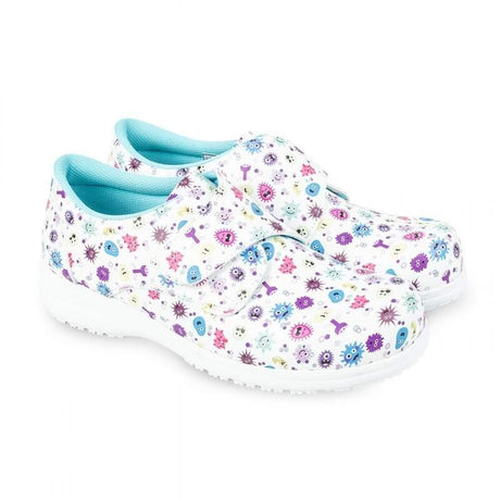 Zapato Sanitario con Velcro y Estampado Piel Vegana