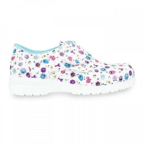 Zapato Sanitario con Velcro y Estampado Piel Vegana