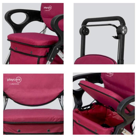 Andador para Personas Mayores con Asiento Ancho y Reposabrazos Playcare