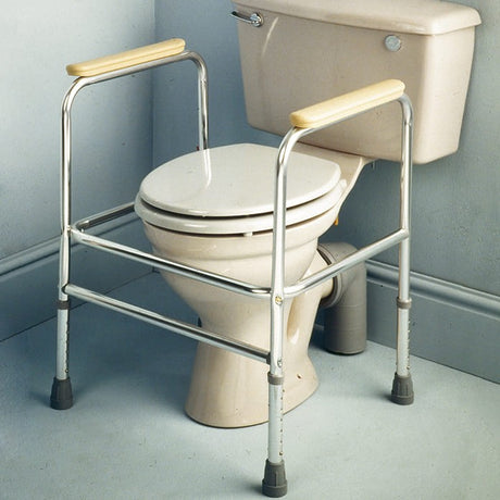 Reposabrazos para WC Acolchado y Regulable