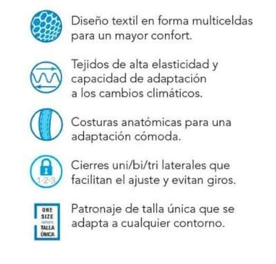 Tobillera Textil con Estabilizadores AIRTEX