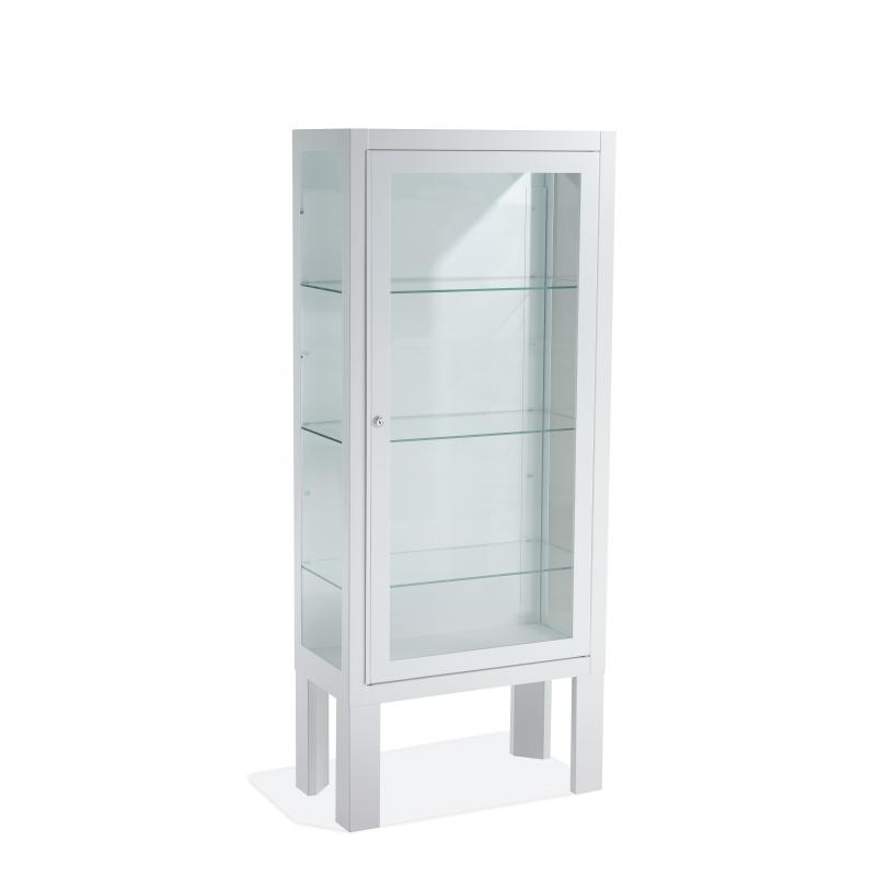 Vitrina de pie 1 puerta blanca 60 x 30 x 140