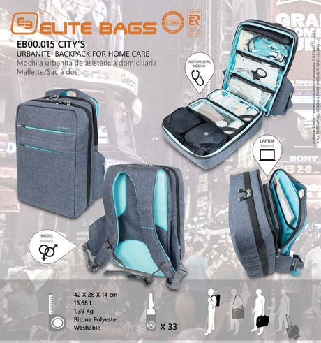 Mochila impermeable para visitas sanitarias de ELITE BAGS