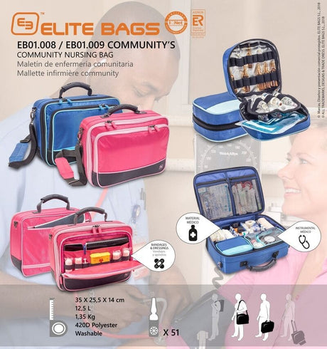 Maletín de Visitas de Enfermería a Domicilio de ELITE BAGS