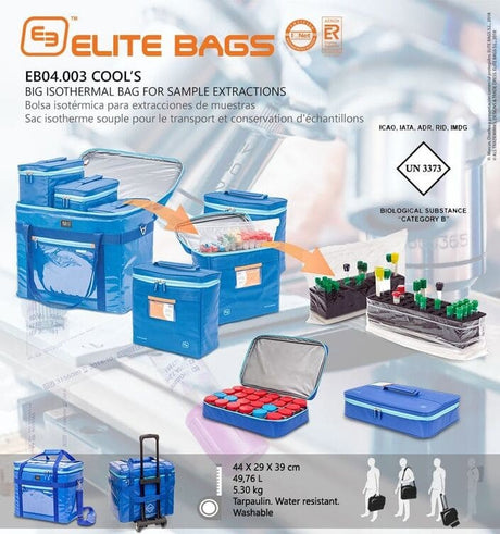 Bolsa isotérmica grande para Muestras de sangre Elite Bags