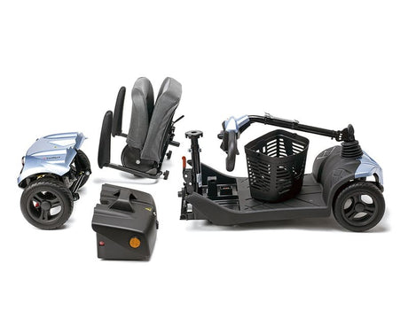 Scooter Eléctrico Desmontable con Amortiguación Trasera I-Confort de Apex (Velocidad Máxima 8km/h)