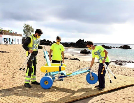 Silla de Ruedas Anfibia Ligera para la Playa Atlantic Chair