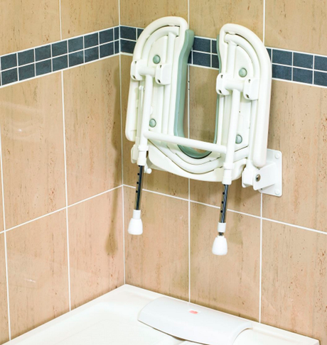Asiento de Ducha de Pared Abatible