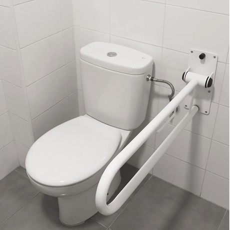 Barra Apoyo WC Abatible