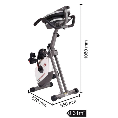 Bicicleta Estática Reclinada con Respaldo