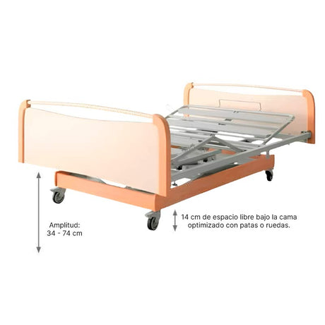 Cama Articulada Bariátrica con Carro Elevador