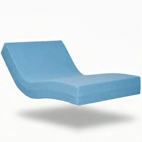 Vista de colchón impermeable bariátrico con capa de visco y poliuretano y estructura flexible dortomedical