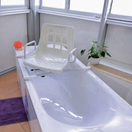 Silla Giratoria de Bañera de Acero Inoxidable Resistente