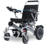 imagen de la silla eléctrica spa pro con flecha que indica que se puede ensanchar para mayor comodidad de usuario de gran complexión dortomedical