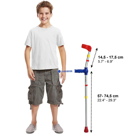Muletas para Niños Regulable de Aluminio PAR