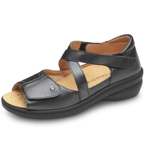 Sandalia Plantilla Ortopedica Negra