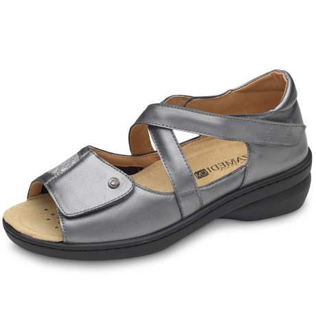 Sandalia Plantilla Ortopedica Plata