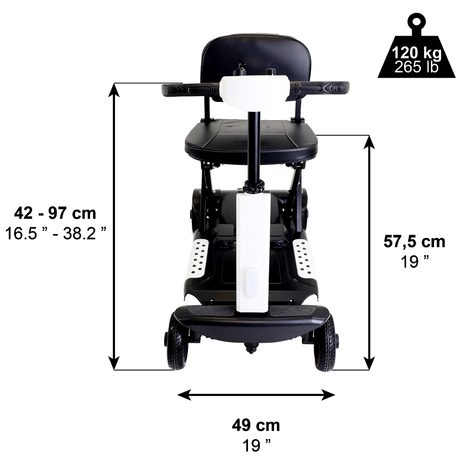 Scooter Eléctrico PLEGABLE 4 Ruedas