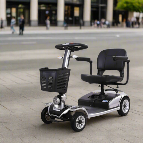 Scooter Eléctrico Personas Mayores Plata