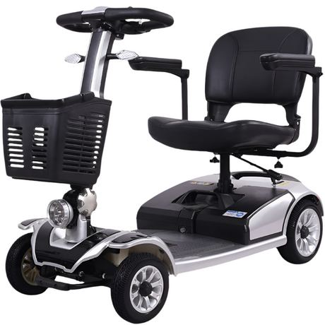 Scooter Eléctrico para Personas Mayores Plateado