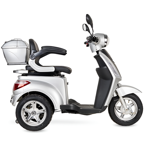 Scooter Electrica 3 Ruedas Gris Compacto