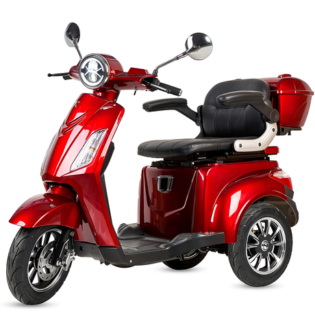 Scooter Electrica 3 Ruedas Rojo